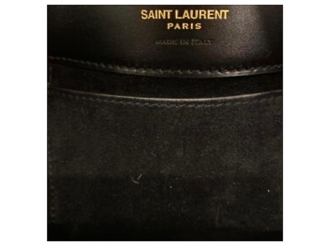 Autre Marque Borsa Saint Laurent Le 37 Mini in pelle nera - vista 16