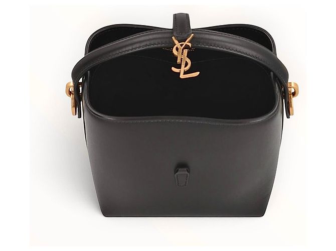 Autre Marque Borsa Saint Laurent Le 37 Mini in pelle nera - vista 18