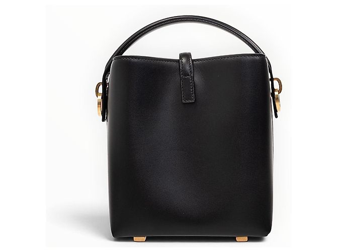 Autre Marque Borsa Saint Laurent Le 37 Mini in pelle nera - vista 3