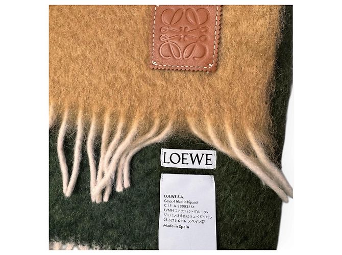 Loewe Anagram mehrfarbiger gestreifter Wollschal - Ansicht 16