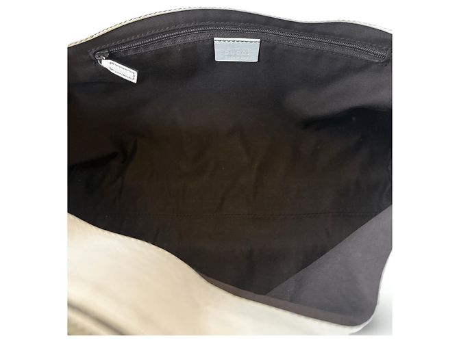Gucci Schultertasche GG Canvas und Leder - Ansicht 7