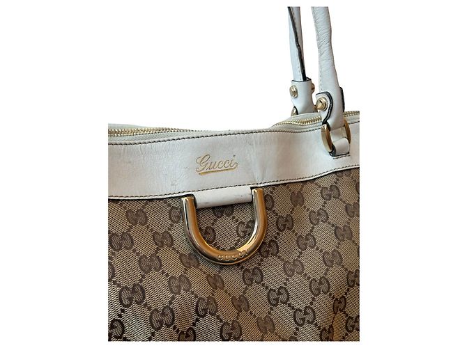 Borsa a tracolla Gucci GG Canvas e pelle - vista 2