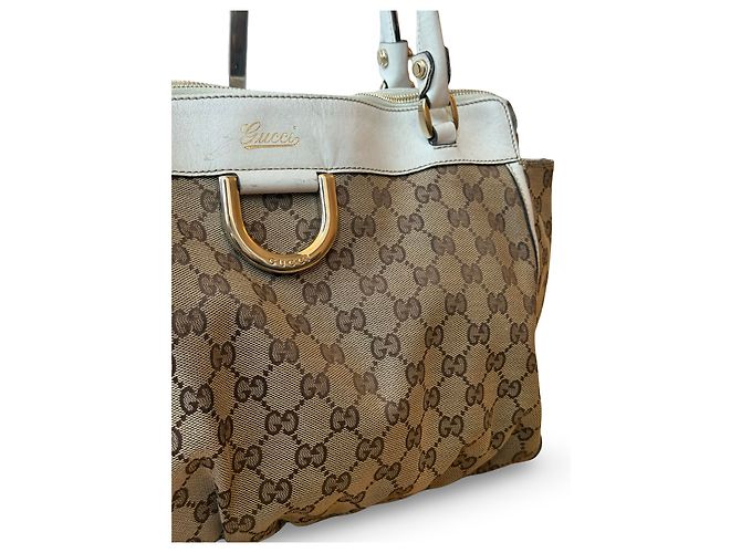 Borsa a tracolla Gucci GG Canvas e pelle - vista 3