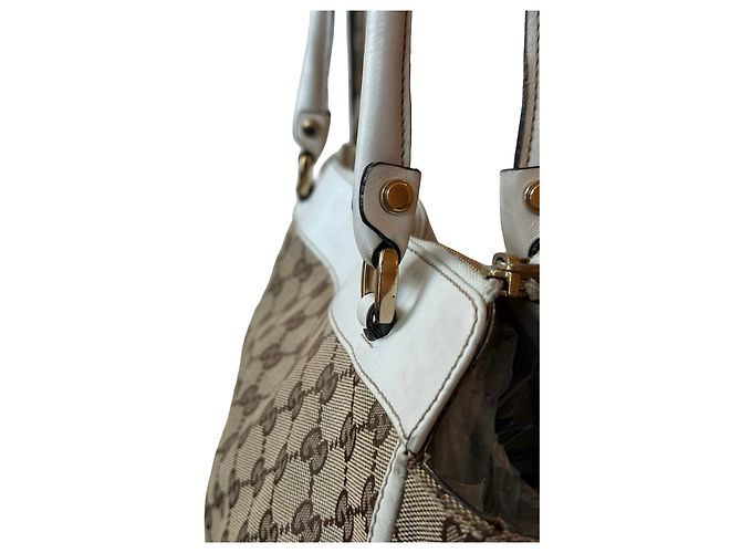 Borsa a tracolla Gucci GG Canvas e pelle - vista 4