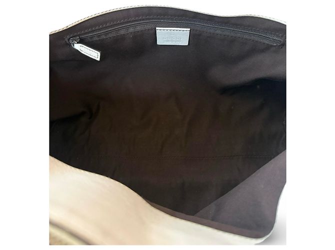Borsa a tracolla Gucci GG Canvas e pelle - vista 7