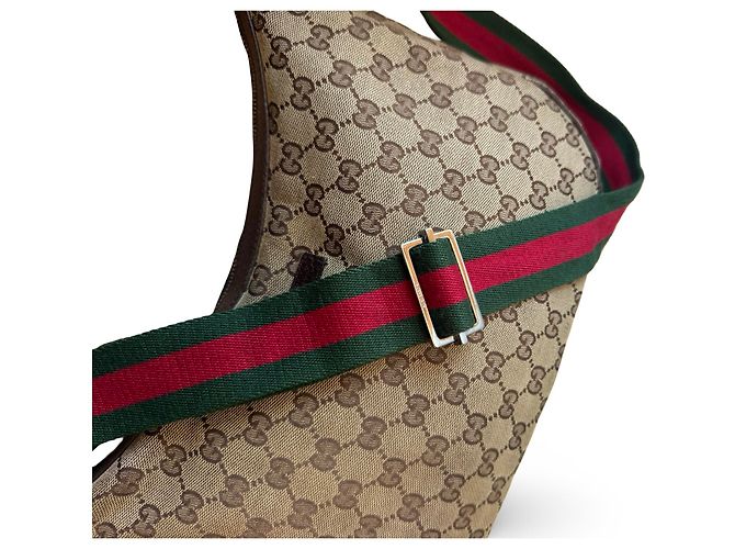Borsa a tracolla Gucci monogramma GG in tessuto - vista 4