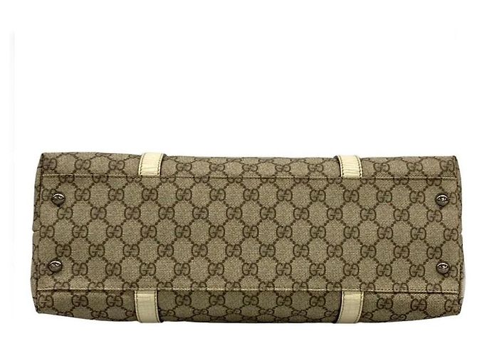 Gucci Supreme Tote Bag GG Monogramm Weiß Beige - Ansicht 4