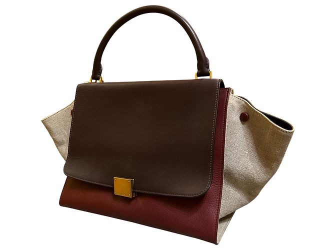 Trapèze Céline Medium Tricolor Leather Trapeze Satchel - Ansicht 2