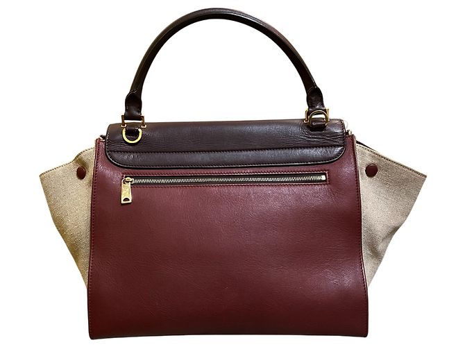 Trapèze Céline Medium Tricolor Leather Trapeze Satchel - Ansicht 4