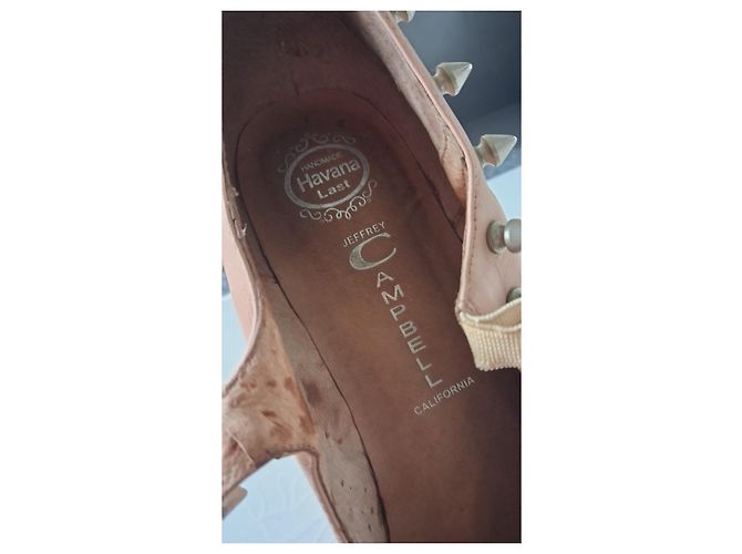 Jeffrey Campbell Décolleté Platform Pelle Nude - vista 4