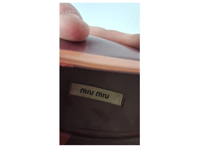 Miu Miu Leder Pumps mit skulpturalem Absatz - Ansicht 4