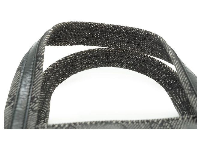 Gucci Borsa Tote in tela GG Monogram con doppia tasca frontale, Nero e Grigio - vista 7