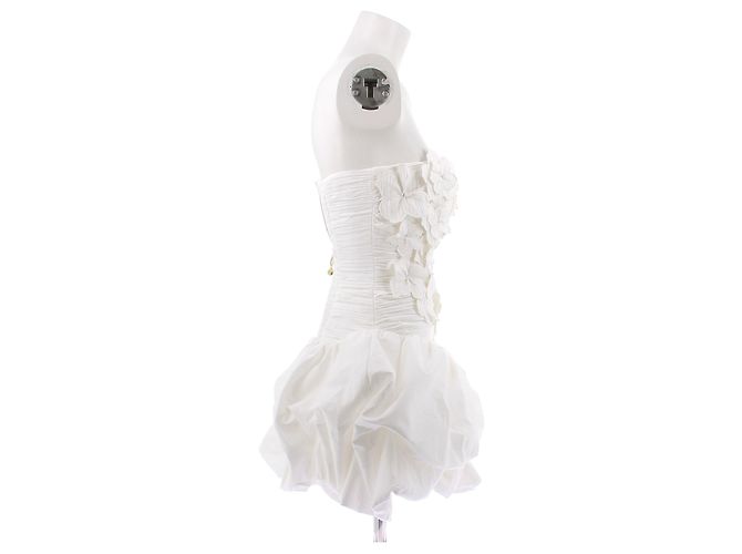 Autre Marque Vestido mini de algodón blanco AJE - vista 3