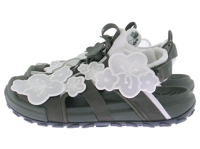 The North Face Khaki-Sneaker mit weißen Blumenmuster - Ansicht 2