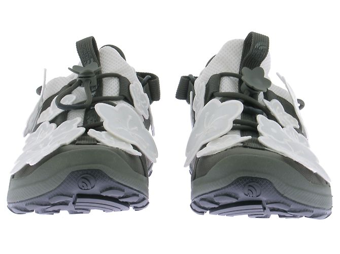 The North Face Khaki-Sneaker mit weißen Blumenmuster - Ansicht 3