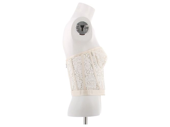 Dolce & Gabbana Corsé de encaje blanco - vista 3