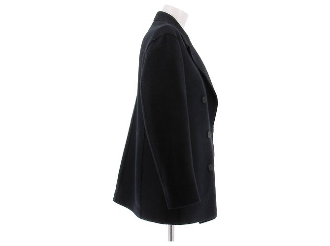 Autre Marque Abrigo de lana azul marino HARRIS WARF - vista 3