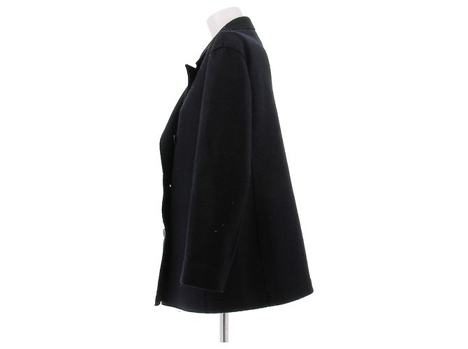 Autre Marque Abrigo de lana azul marino HARRIS WARF - vista 4