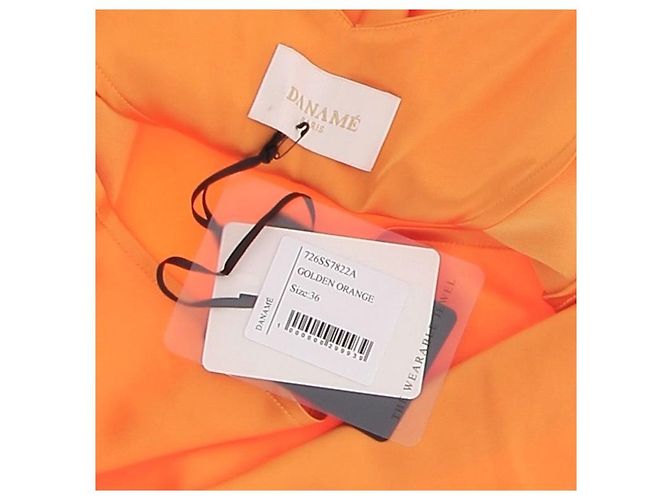 Autre Marque Top DANAME naranja de viscosa talla 36 - vista 5