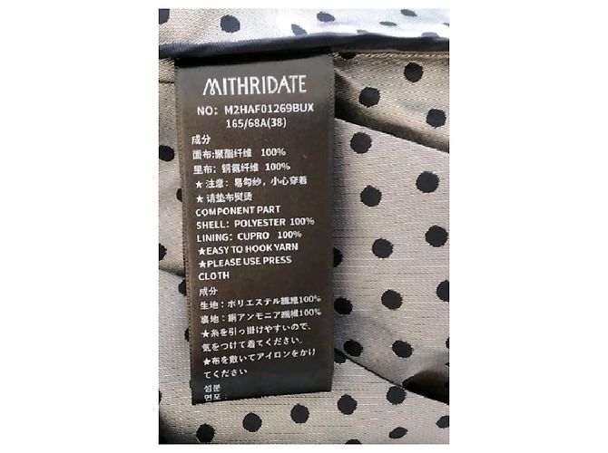 Autre Marque Falda midi plisada con lunares azul marino MITHRIDATE - vista 6