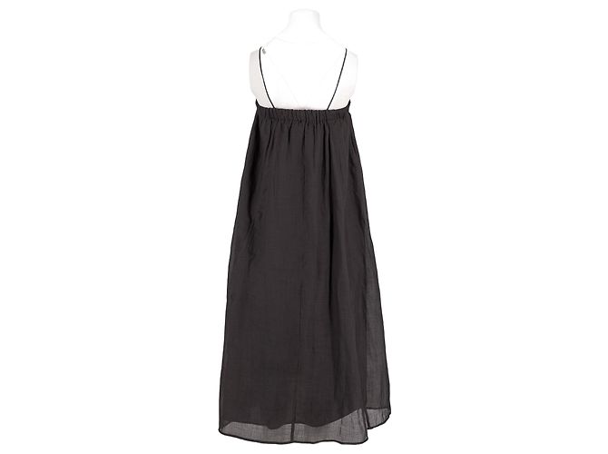 Autre Marque BITE Schwarzes Baumwollkleid Midi - Ansicht 2