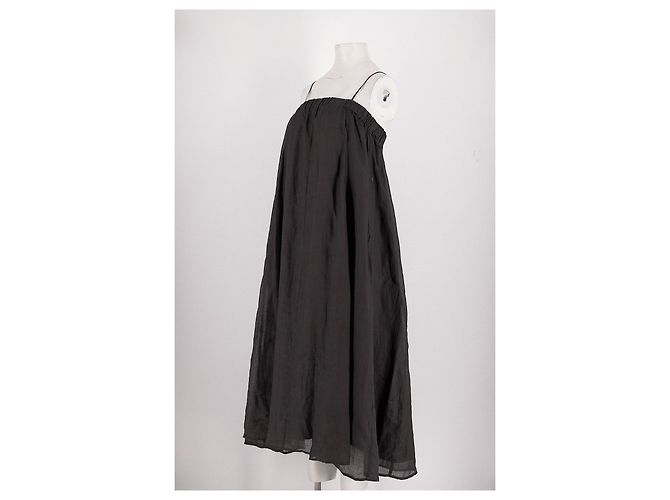 Autre Marque BITE Schwarzes Baumwollkleid Midi - Ansicht 4