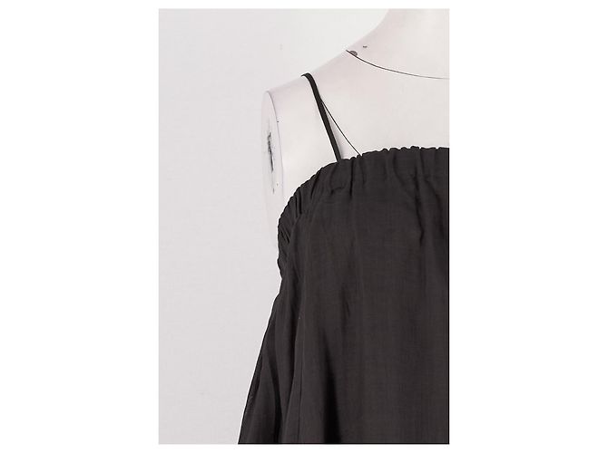 Autre Marque BITE Schwarzes Baumwollkleid Midi - Ansicht 6
