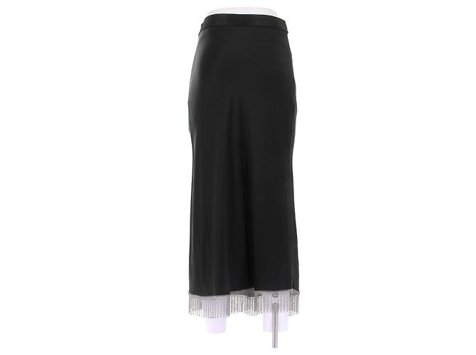Gonna maxi in seta nera Alexander Wang - vista 2