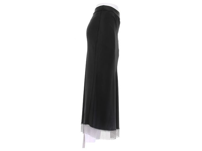 Gonna maxi in seta nera Alexander Wang - vista 3