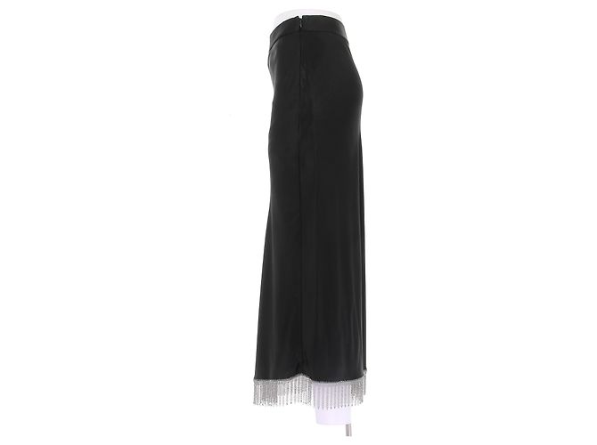 Gonna maxi in seta nera Alexander Wang - vista 4