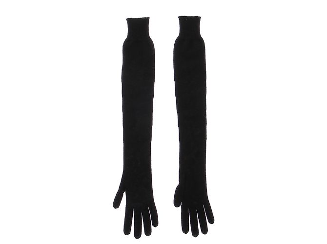 The row Schwarze Kaschmirhandschuhe - Ansicht 2