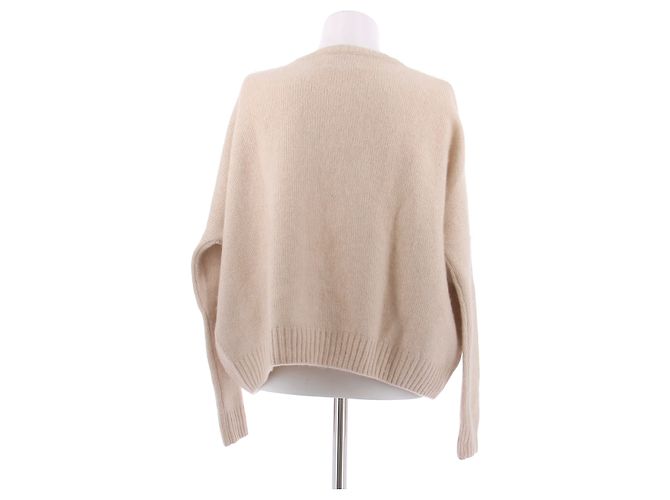 Autre Marque Pull beige clair en cachemire - vue 2
