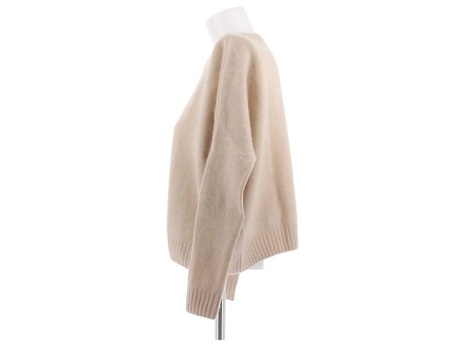 Autre Marque Pull beige clair en cachemire - vue 4