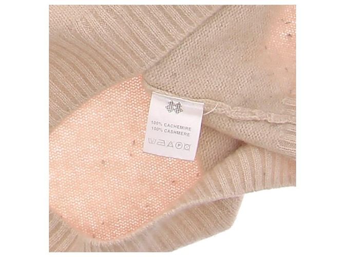 Autre Marque Pull beige clair en cachemire - vue 6