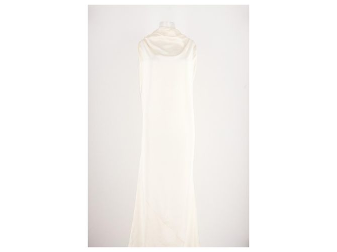Off White KALLMEYER Maxikleid aus Viscose Weiß - Ansicht 3