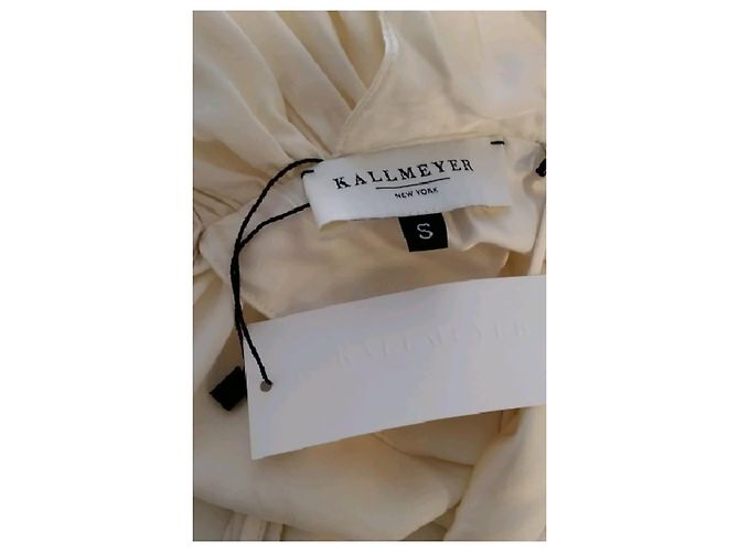 Off White KALLMEYER Maxikleid aus Viscose Weiß - Ansicht 7