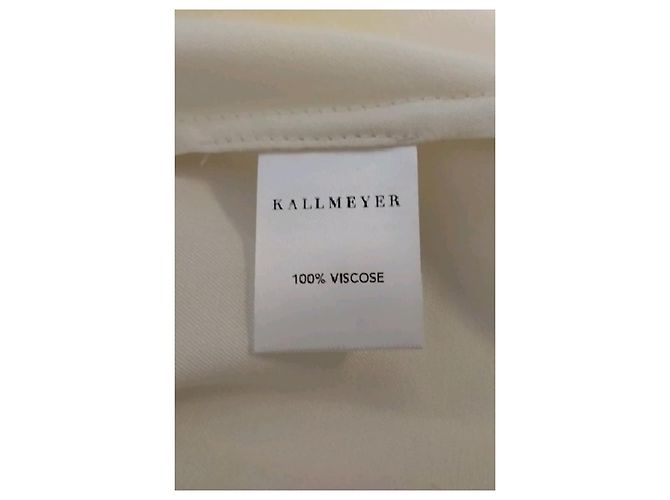 Off White KALLMEYER Maxikleid aus Viscose Weiß - Ansicht 8