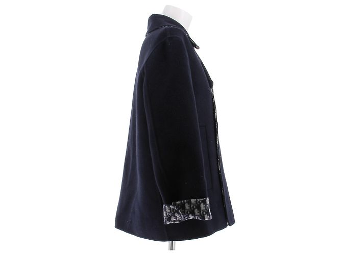 Dior Wollmantel in Marineblau - Ansicht 3