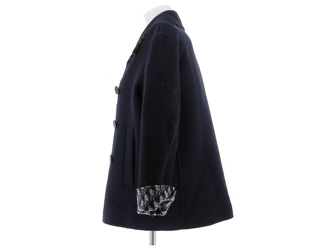 Dior Wollmantel in Marineblau - Ansicht 4