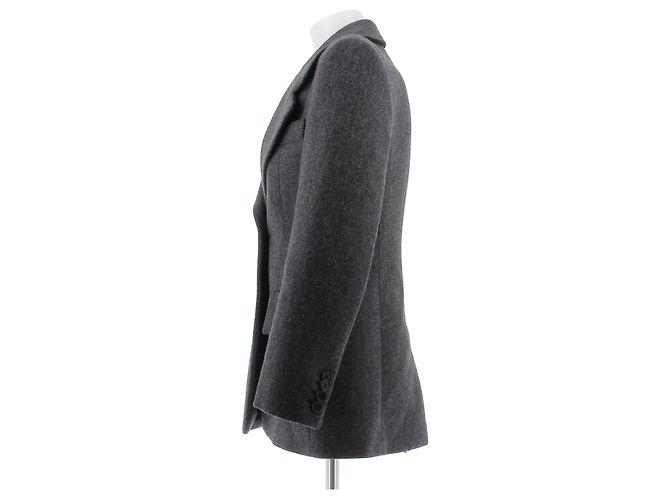 Prada Blazer aus Wolle grau - Ansicht 4