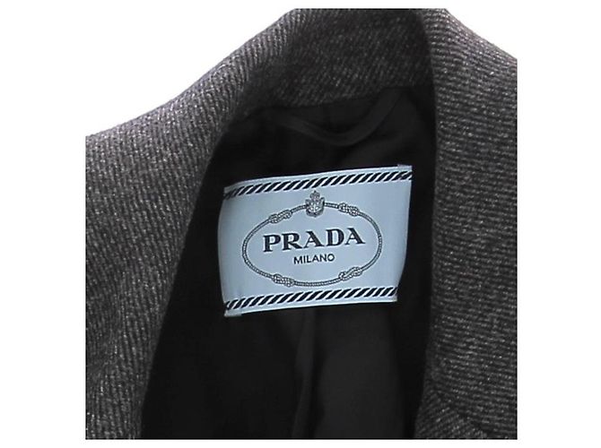 Prada Blazer aus Wolle grau - Ansicht 5