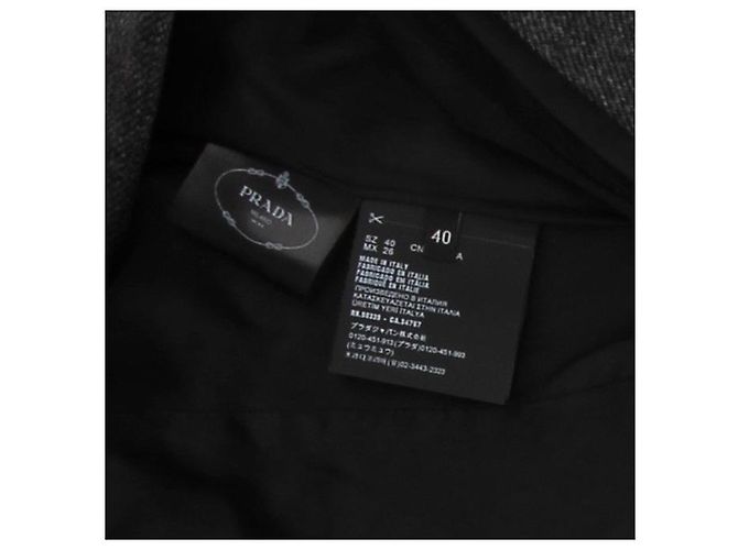 Prada Blazer aus Wolle grau - Ansicht 7