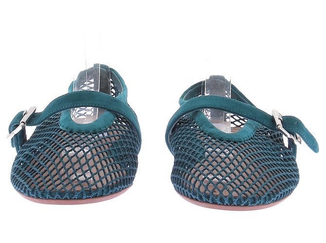Alaïa Ballerine intrecciate blu canard - vista 5