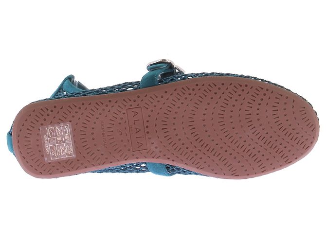 Alaïa Ballerine intrecciate blu canard - vista 7