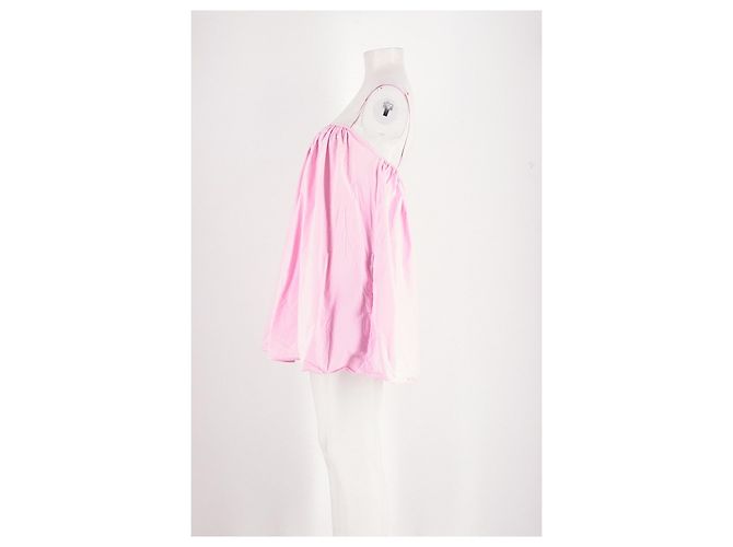 Autre Marque MATTEAU Rosa Baumwollkleid mit Spaghettiträgern - Ansicht 3