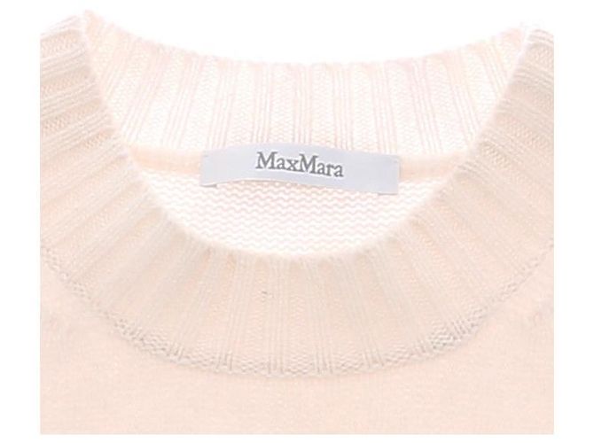 Camisola curta de lã branca Max Mara - vista 5