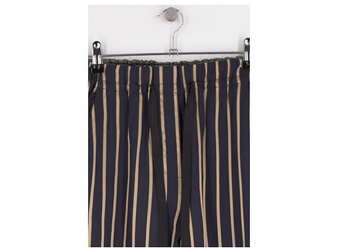 Forte Forte Pantalones rectos azul marino - vista 3