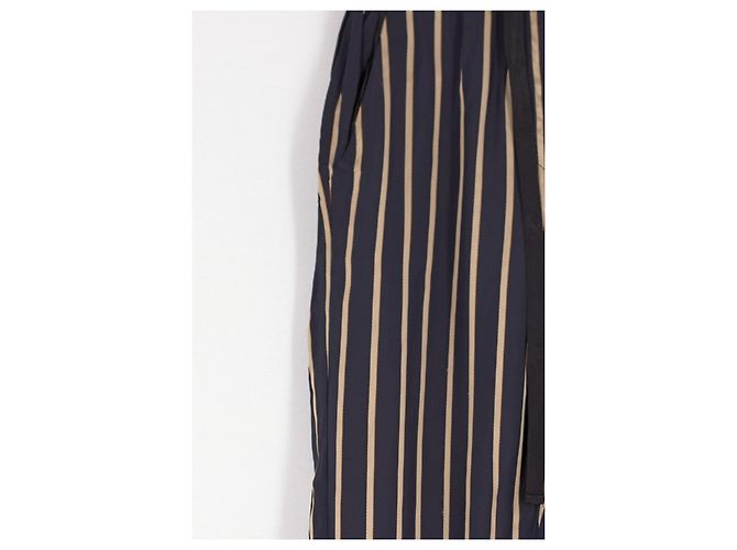 Forte Forte Pantalones rectos azul marino - vista 4