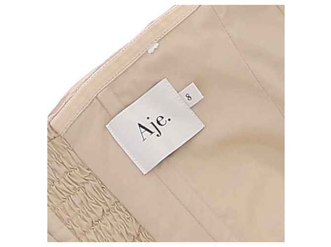 Autre Marque AJE Gold Kleid Beige aus Polyester Größe 8 - Ansicht 5