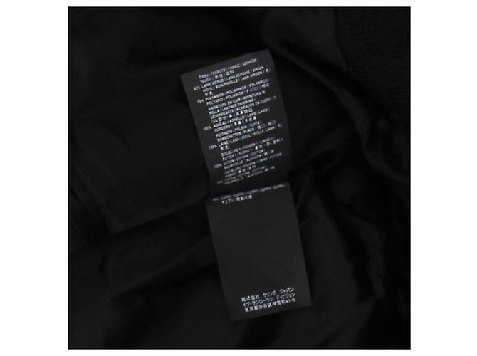 Autre Marque SAINT LAURENT Black Wool Bomber Jacket - view 6